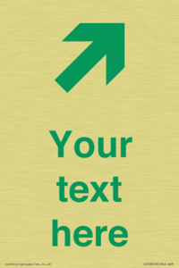 Custom Safe Condition inverse: Green Up right arrow